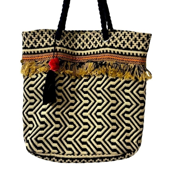 INDIGO PAISLEY
Boho Tote Bag Jute Large - Picture 1 of 6
